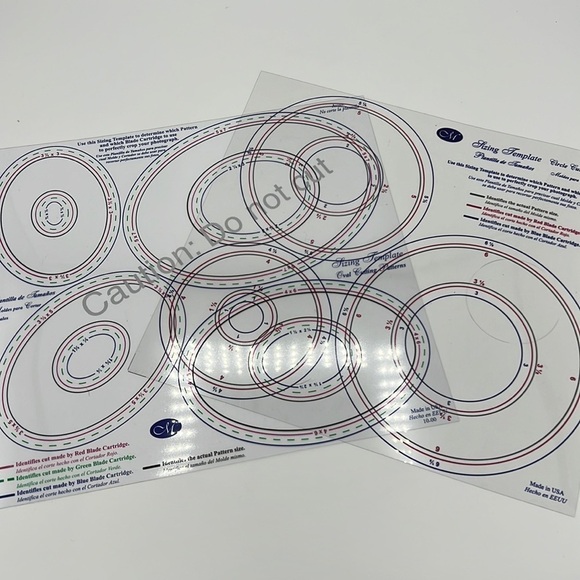 CREATIVE MEMORIES SIZING CUTTING TEMPLATES CIRCLE & OVAL for Scrapbooking - Picture 1 of 6